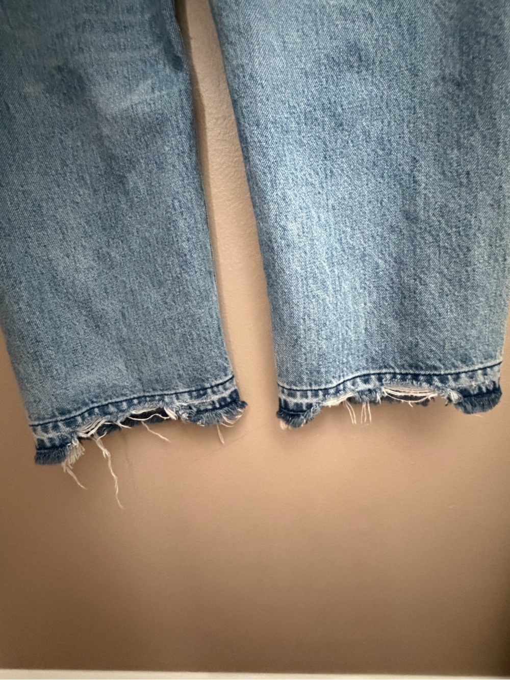 Citizens Of Humanity Two-Tone Boyfriend Jeans in Light and Medium Blue - Picture 11 of 16